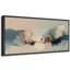 Doux nuages abstraits dans des tons de rosé et bleus neutres - grand art mural sur toile encadrée-1503634224-1503634238