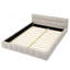 Structure de lit grand rembourré avec tissu épais et tête de lit-115901089
