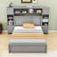 Lit plateforme en bois avec prises intégrées et amplement de rangement-302226810-302226806