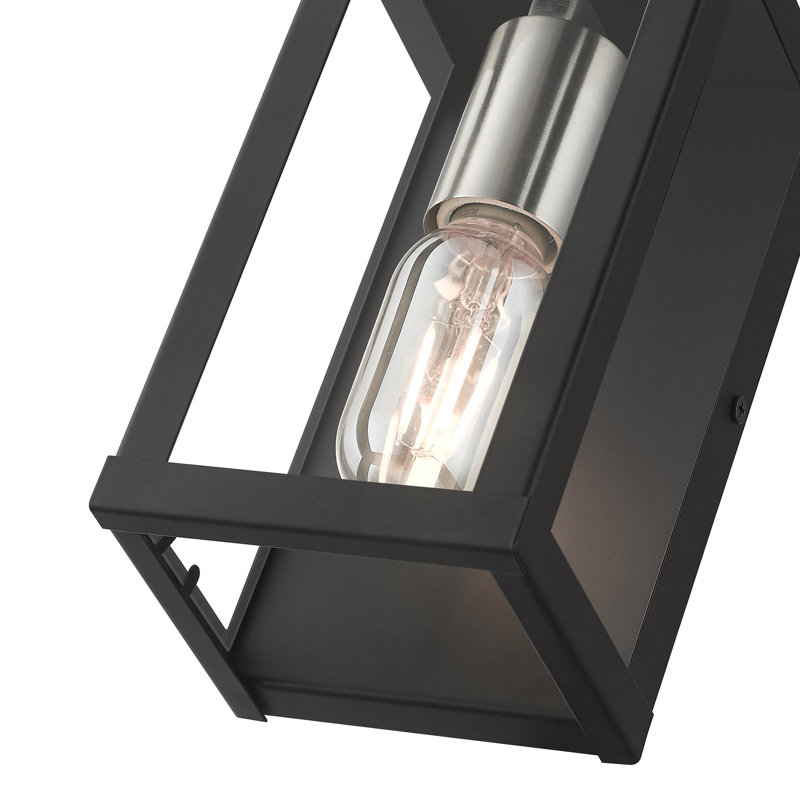 Eyoas Wall Light, Black, 8" H x 4.5" W x 3.95" D