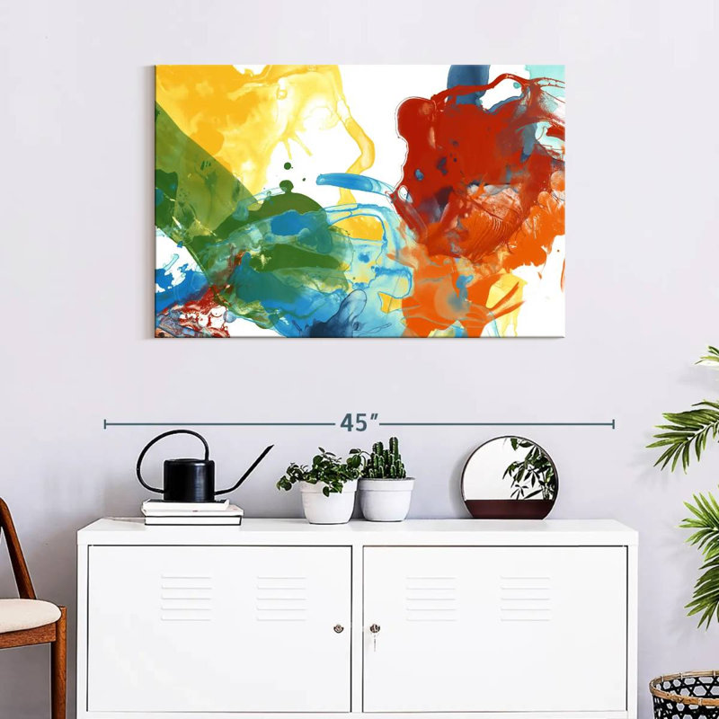 Avery Primary Abstract II, 24" H x 36" W