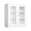 Armoire de rangement pour outils en acier blanc à 2 portes (pré-trou)-124465180