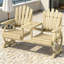 Banc de jardin en bois à haut dossier et banc de patio 2 places-932341269