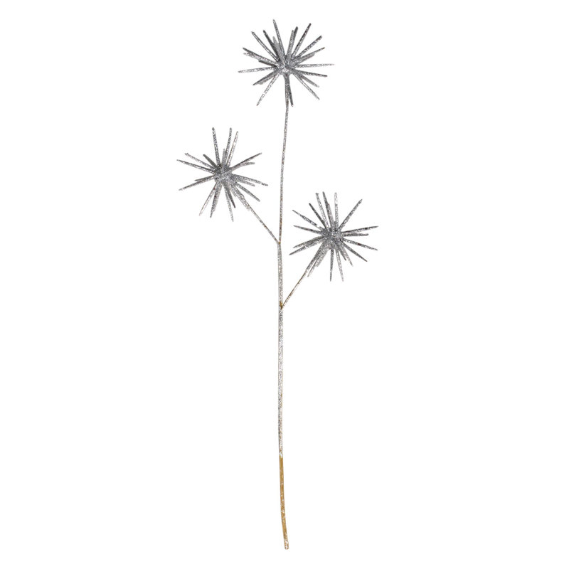 Aérosol de Noël artificiel scintillant 24 po 24 po, Argent