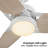 Viara 52'' Ceiling Fan with LED Lights-2027743196