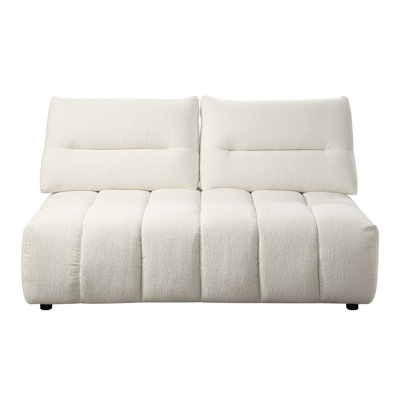 Cristeen Contemporary Armless Modular - Loveseat in Beige