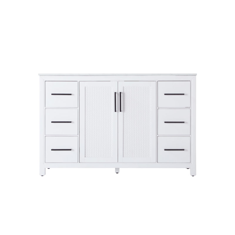 Meuble-lavabo simple 54 po, Blanc