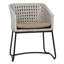Fermin Iron and Rope Outdoor Dining Chair