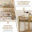 Lit mezzanine simple en métal robuste avec échelle et barrière de sécurité, peu encombrant, sans sommier, assemblage facile, doré-654485501