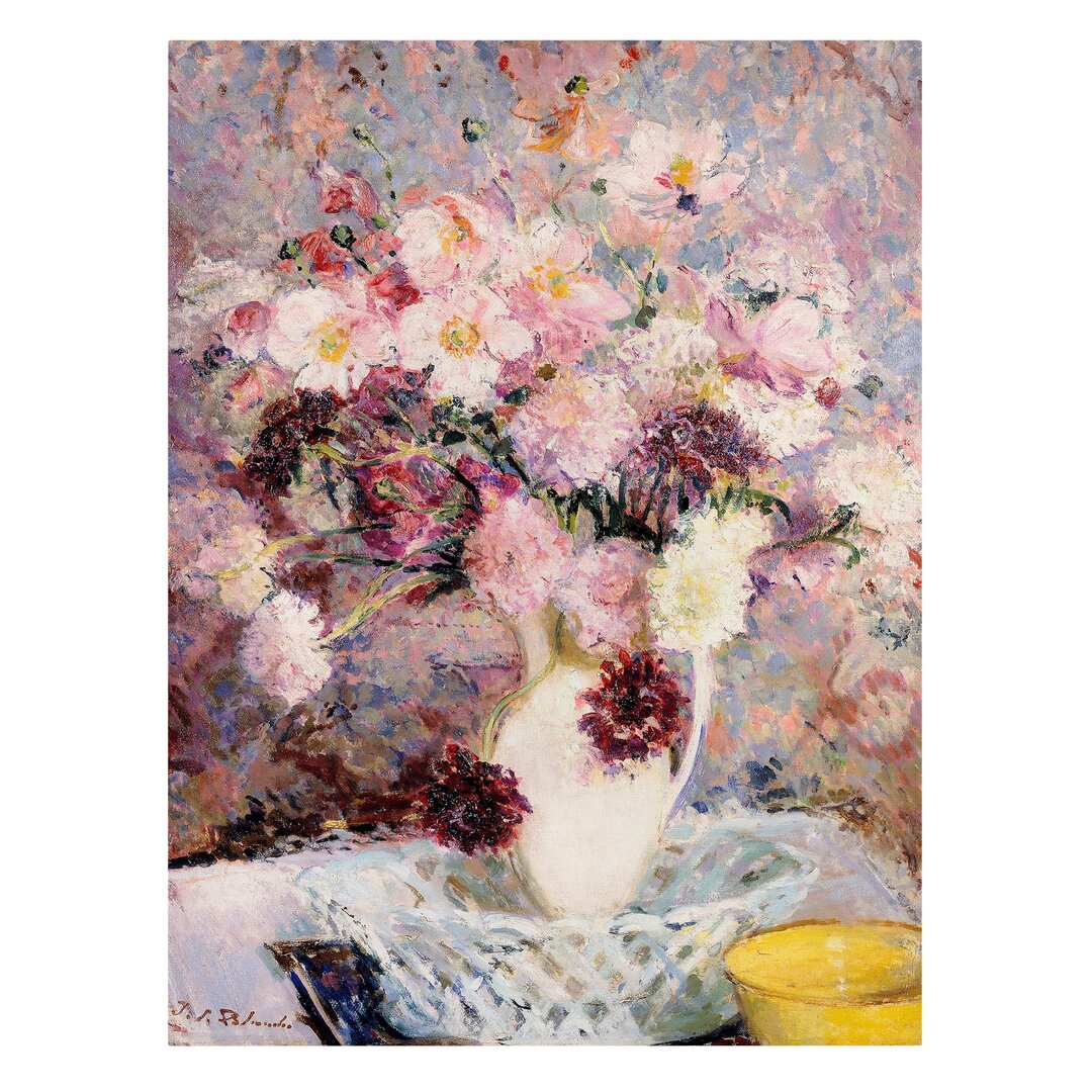 Leinwandbild Blumenstrauß von Jacques-Emile Blanche