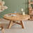 Gerco Solid Wood Round Farmhouse Coffee Table, Rustic Design-1133279843