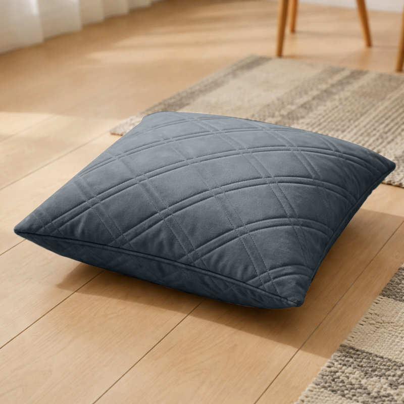 Square Throw Cushion Pad, Charcoal