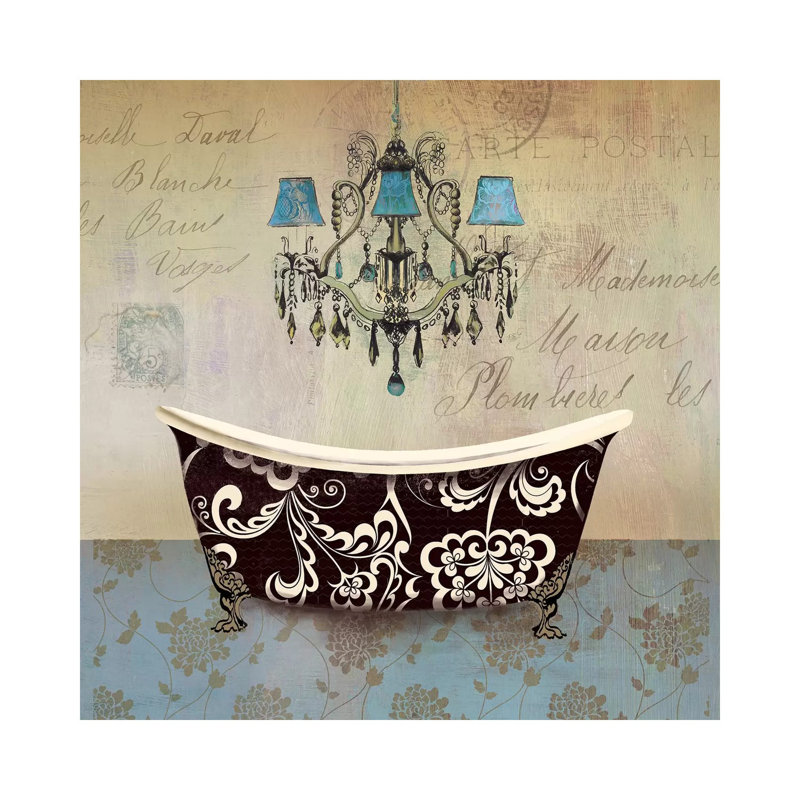 French Vintage Bath II by Aimee Wilson - Wrapped Canvas Gallery-Wrapped Canvas Giclée, 66.04 cm H x 66.04 cm W x 3.175 cm D
