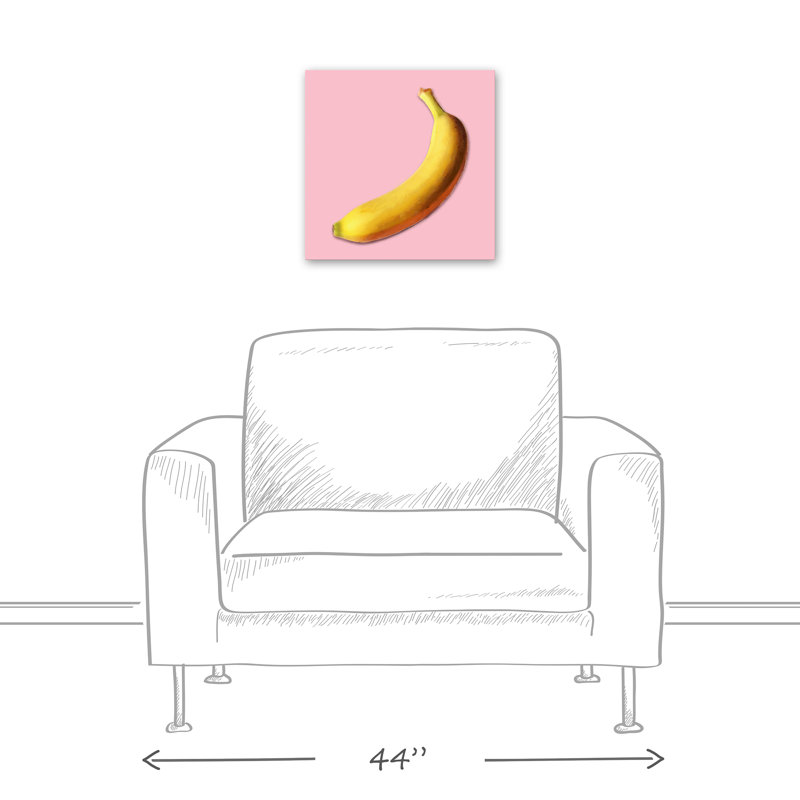 Portrait de banane - reproduction sur toile tendue