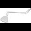 Extension de bras de douche réglable en laiton massif de 9 pouces avec joints de verrouillage, bras d'extension de pomme de douche flexible au fini chrome poli