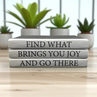 Quote Entertainment Decorative Book
