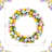 18"D Easter Eggs Wreath