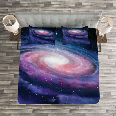 Galaxy Bedspread Set with Shams