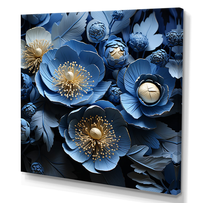 Ranunculus Bouquet V sur toile, Toile tendue, H 16 po x l 16 po x P 1 po