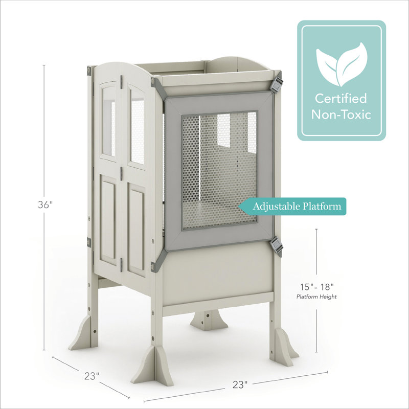 Marchepied pliable pour enfant Martha Stewart, Taupe