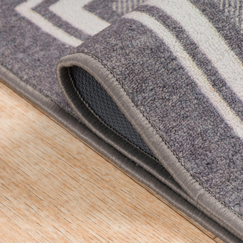 Tapis gris Quinter, Tapis de couloir 1 pi 8 po x 4 pi 11 po