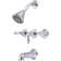 Central Brass Four Function Showerhead Three Handle Tube & Shower Set