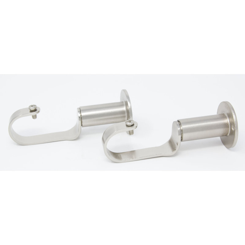 Pflugerville Zinc Cast Mounting Bracket, Brushed Steel