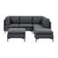 Canapé modulaire rembourré avec pieds en métal-229250194