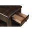 Table de chaise avec rangement spacieux - Bois massif + Glissières à un tiroir de 26,72 po de hauteur, finition foncée polyvalente