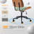 PU Trapezoid Curved Back Swivel Office Chair-937746455