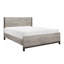 Mobilier de chambre à coucher moderne en bois de mélamine de qualité supérieure avec fini lit gris clair 1pc