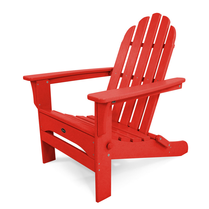 Adirondack pliant POLYWOOD Cape Cod, Rouge coucher de soleil