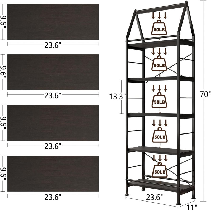 Étagère de rangement à 5 niveaux