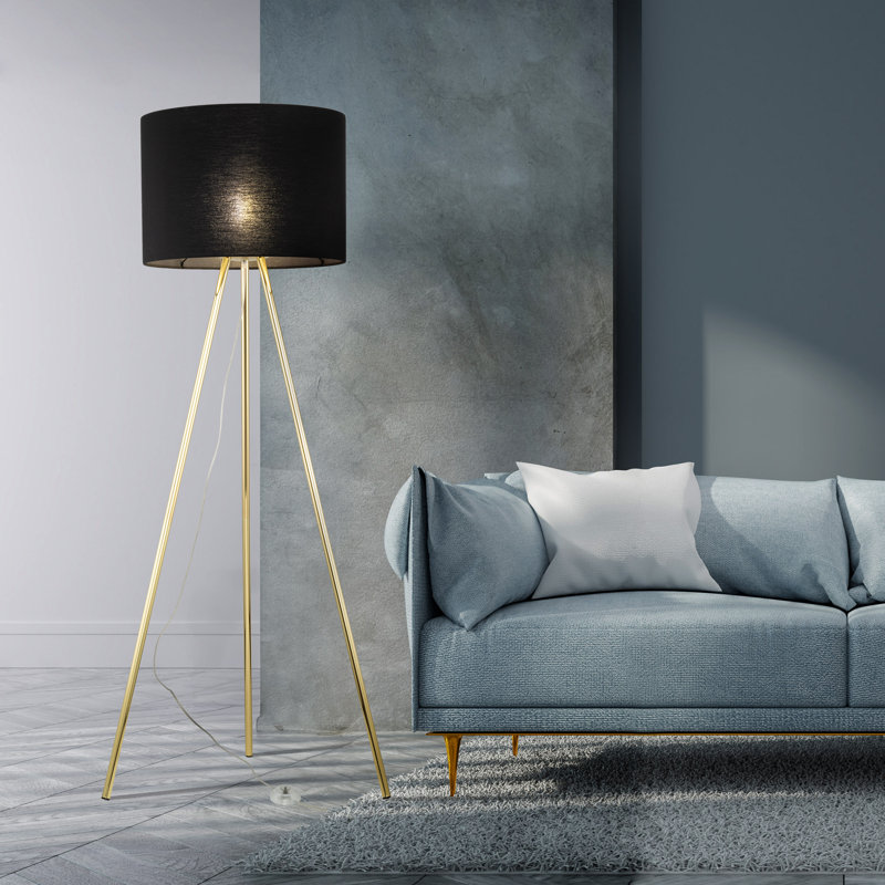 Lampe sur pied noire Briley