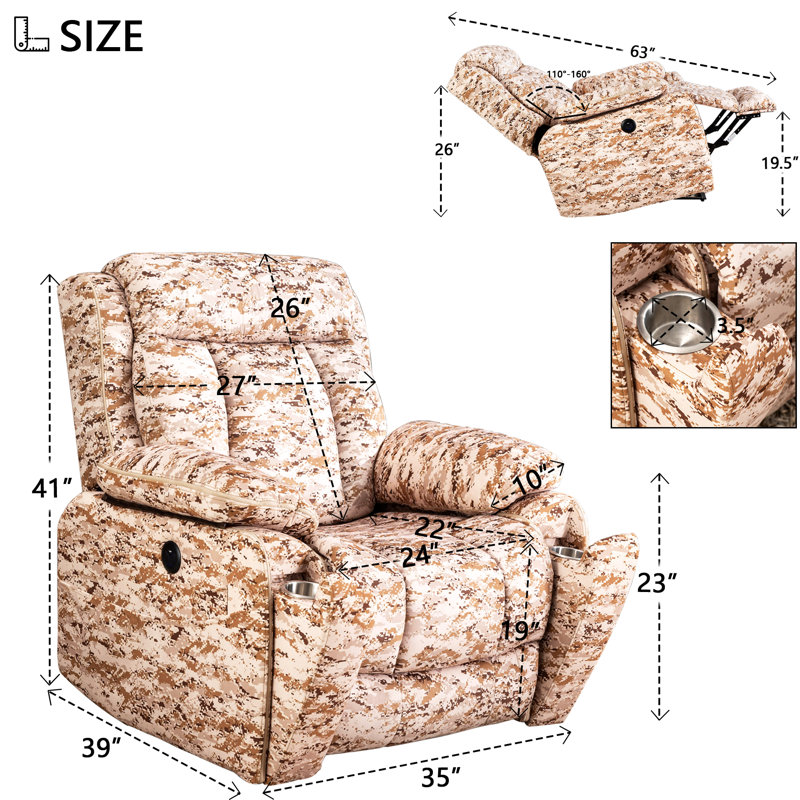 Fauteuil inclinable électrique Halmar