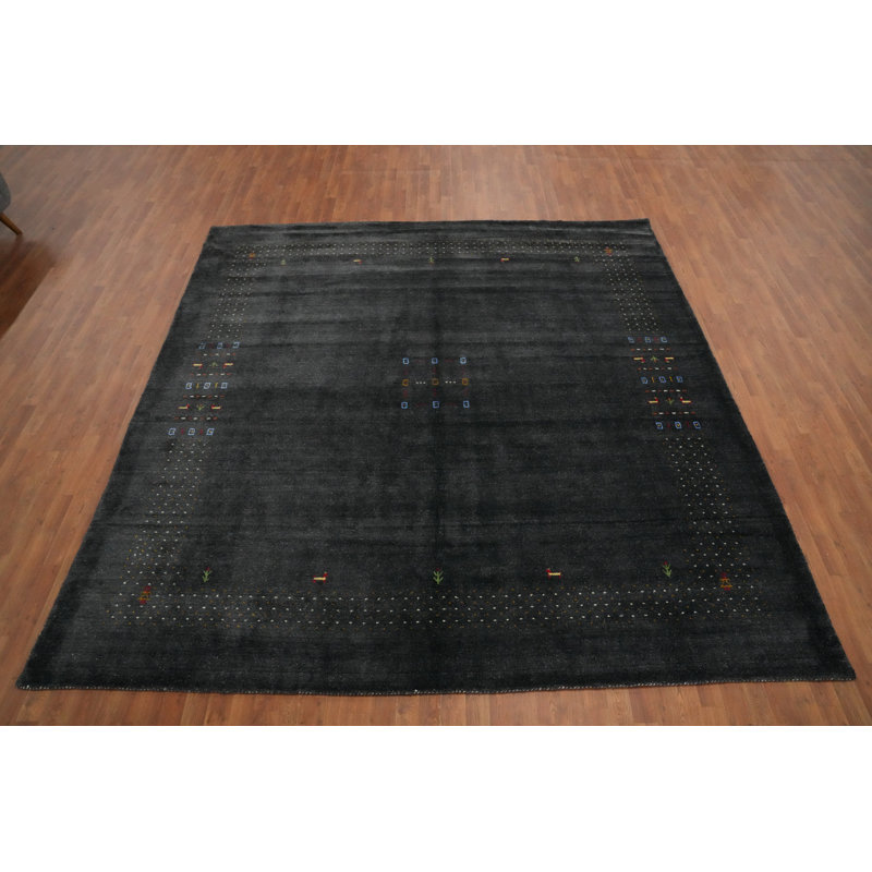 Tapis tribal fabriqué à la main de style Gabbeh 10 x 10