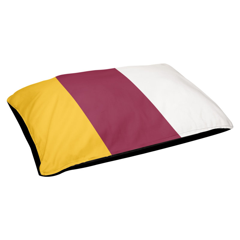 Coussin pour chien Arizona Tempe, Grand (l 40 po x P 30 po x H 6,5 po), Jaune / marron / blanc