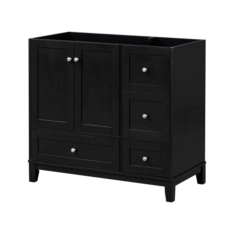 Meuble-lavabo 36 po (lavabo non inclus), Noir, noir, noir, noir