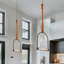Luminaire suspendu en verre 1 lumière Ravenna