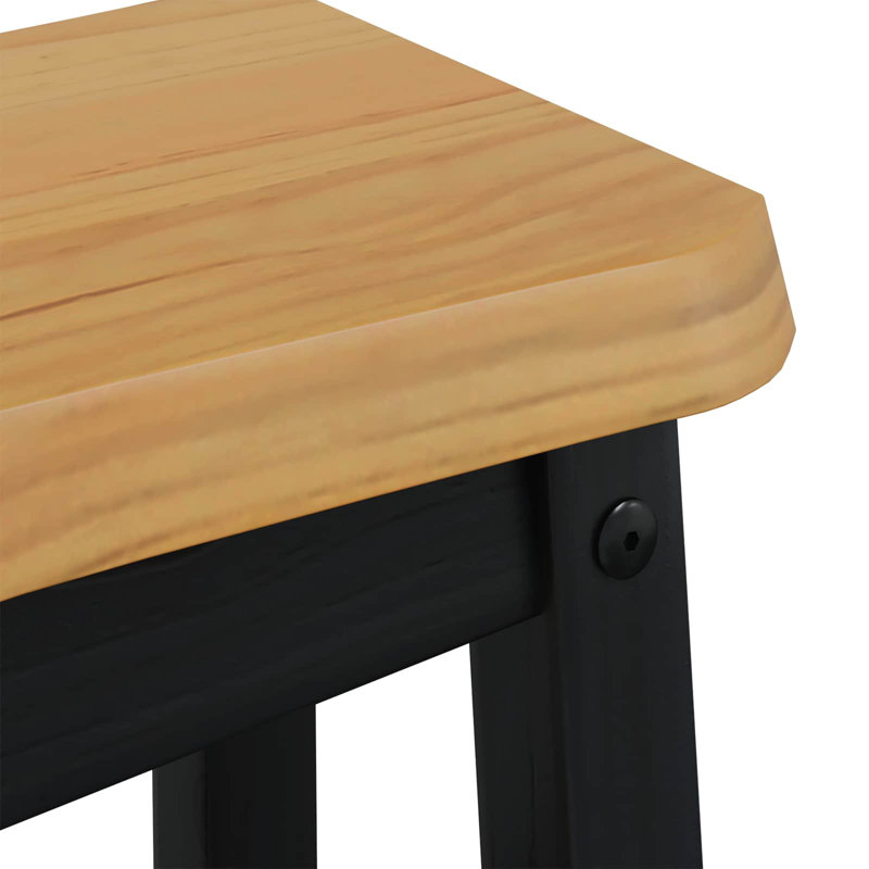 Counter Stool, Black/Natural