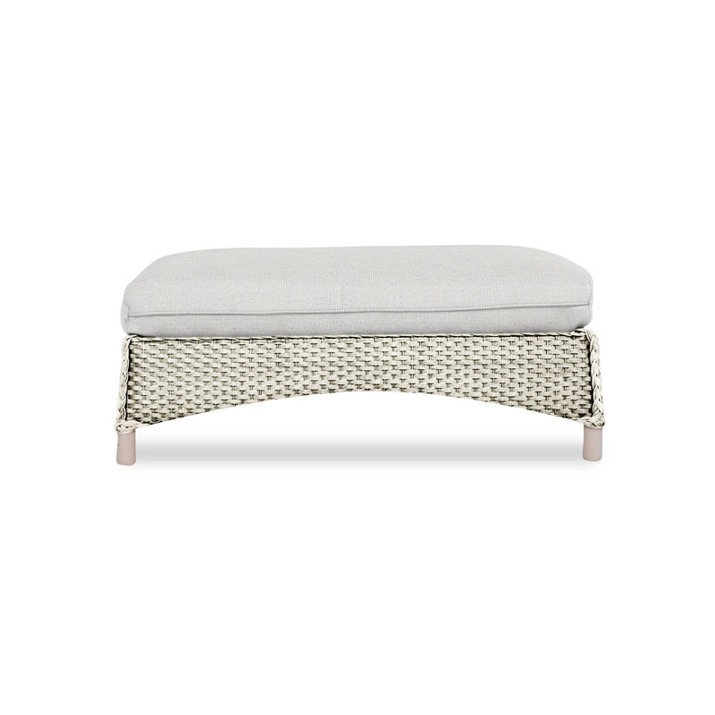 Mandalay Outdoor Ottoman, Demo Skyway, Linen