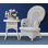 Sagers Rattan Arm Chair and 24 inch Side Table