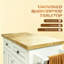 Chariot d'îlot de cuisine moderne, table d'îlot de cuisine portable, chariot de rangement