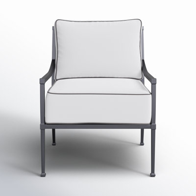 Reyer Patio Lounge Chair with Canvas Cushions