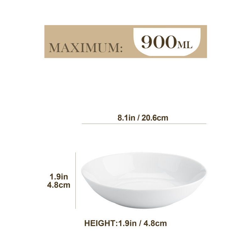 900ml Porcelain China Pasta Bowls