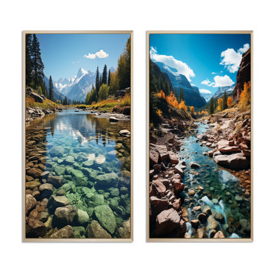 «USA Rocky Mountain Serenity Landscape», 2 pièces