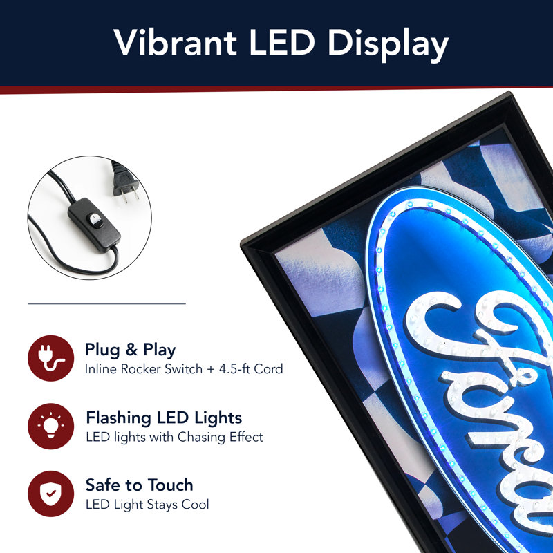 Enseigne lumineuse del ford