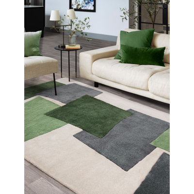 Mittie Abstract Recycled P.E.T Hand Woven Area Rug