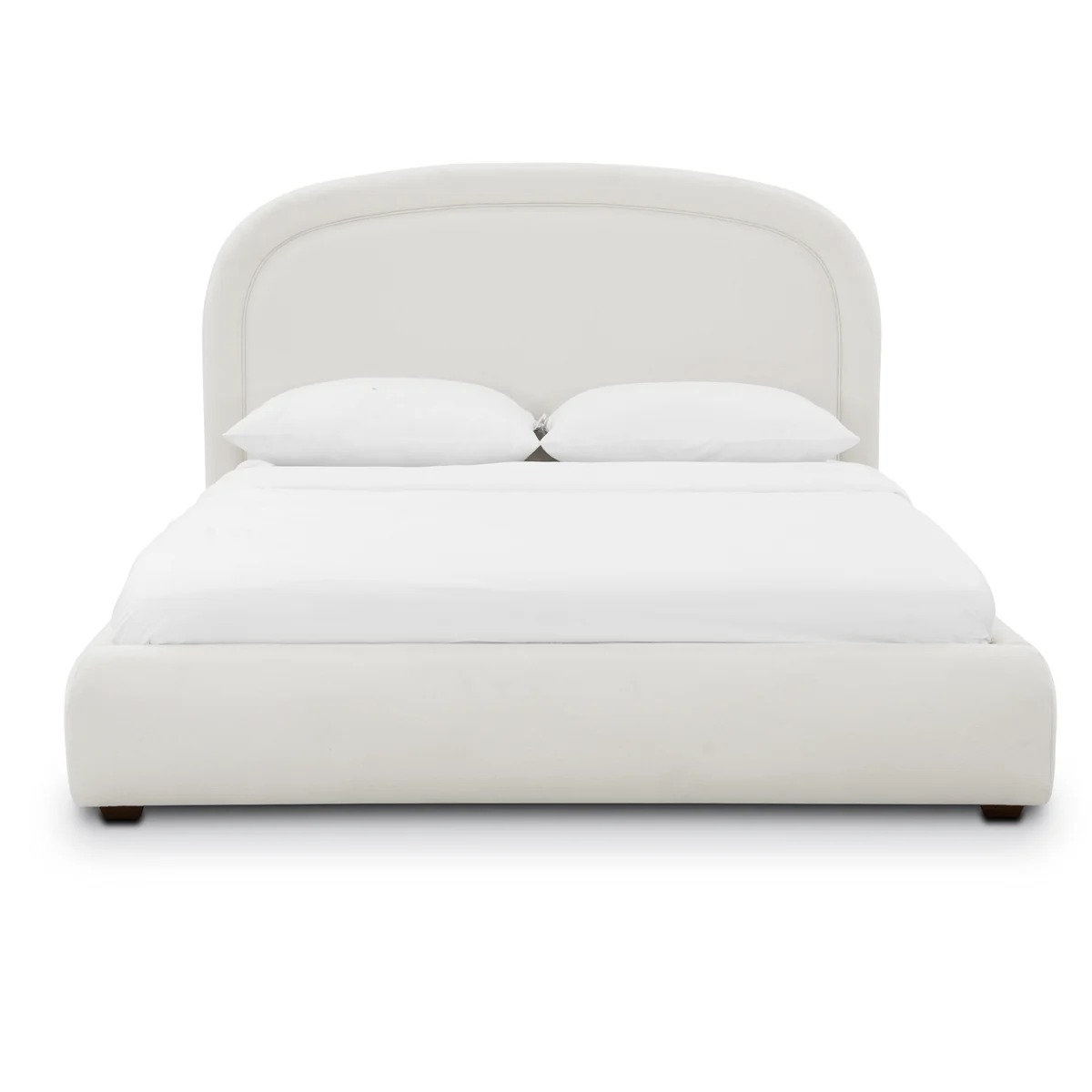 Chenille Upholstered Bed