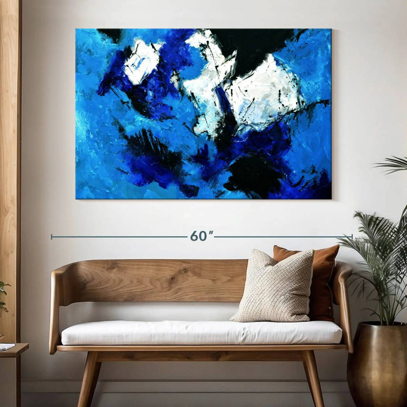 Avery Deep in Blue, 34" H x 51" W
